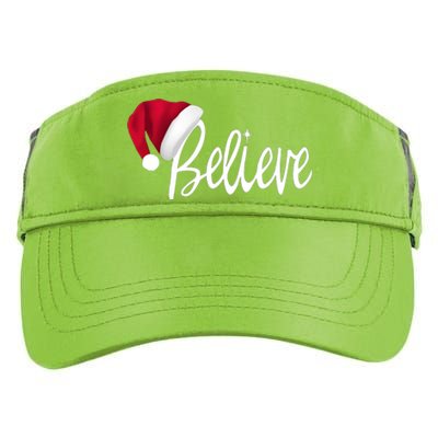 Christmas Believe In Santa Claus Adult Drive Performance Visor