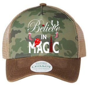 Casual Believe In Magic Of Christmas Tree Buffalo Plaid Gift Legacy Tie Dye Trucker Hat