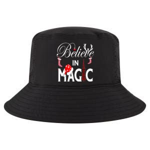 Casual Believe In Magic Of Christmas Tree Buffalo Plaid Gift Cool Comfort Performance Bucket Hat