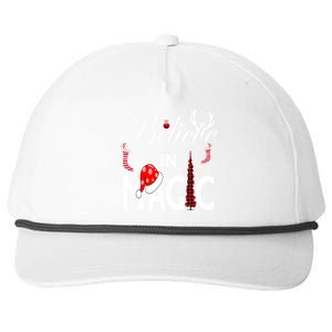 Casual Believe In Magic Of Christmas Tree Buffalo Plaid Gift Snapback Five-Panel Rope Hat