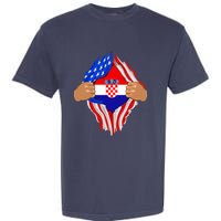 Croatian Blood Inside Me | Croatia Flag Gift Garment-Dyed Heavyweight T-Shirt