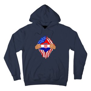 Croatian Blood Inside Me | Croatia Flag Gift Hoodie