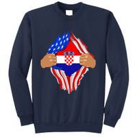 Croatian Blood Inside Me | Croatia Flag Gift Sweatshirt