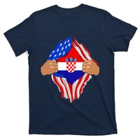 Croatian Blood Inside Me | Croatia Flag Gift T-Shirt