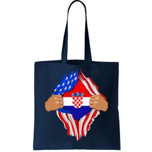 Croatian Blood Inside Me | Croatia Flag Gift Tote Bag