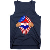 Croatian Blood Inside Me | Croatia Flag Gift Tank Top