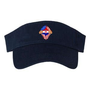 Croatian Blood Inside Me | Croatia Flag Gift Valucap Bio-Washed Visor