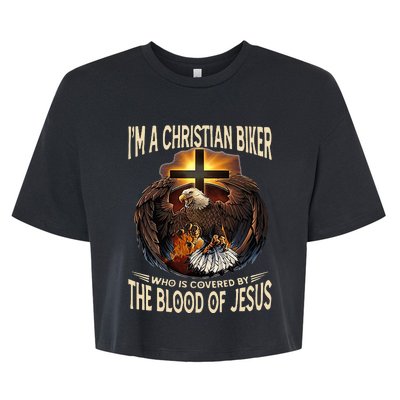 Christian Biker IM That Motorcycle Riding Jesus Freak Faith Bella+Canvas Jersey Crop Tee