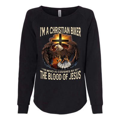 Christian Biker IM That Motorcycle Riding Jesus Freak Faith Womens California Wash Sweatshirt