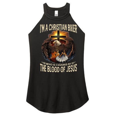 Christian Biker IM That Motorcycle Riding Jesus Freak Faith Women’s Perfect Tri Rocker Tank