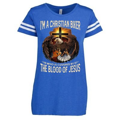 Christian Biker IM That Motorcycle Riding Jesus Freak Faith Enza Ladies Jersey Football T-Shirt