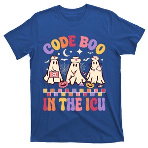 Code Boo In The Icu Nurse Halloween Ghost Fun Great Gift T-Shirt