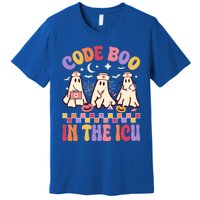 Code Boo In The Icu Nurse Halloween Ghost Fun Great Gift Premium T-Shirt