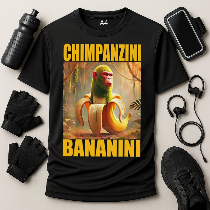 Chimpanzini Bananini Italian Brainrot Meme, Gilrs, Cooling Performance Crew T-Shirt