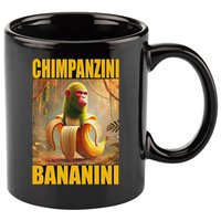 Chimpanzini Bananini Italian Brainrot Meme, Gilrs, 11oz C Handle Ceramic Mug