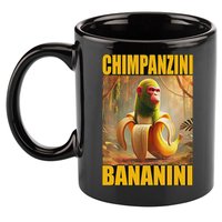 Chimpanzini Bananini Italian Brainrot Meme, Gilrs, 11oz C Handle Ceramic Mug