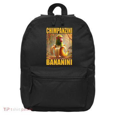 Chimpanzini Bananini Italian Brainrot Meme, Gilrs, 16 in Basic Backpack