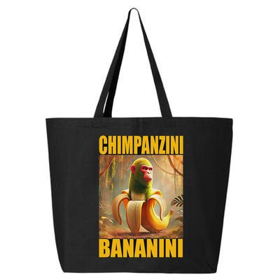 Chimpanzini Bananini Italian Brainrot Meme, Gilrs, 25L Jumbo Tote