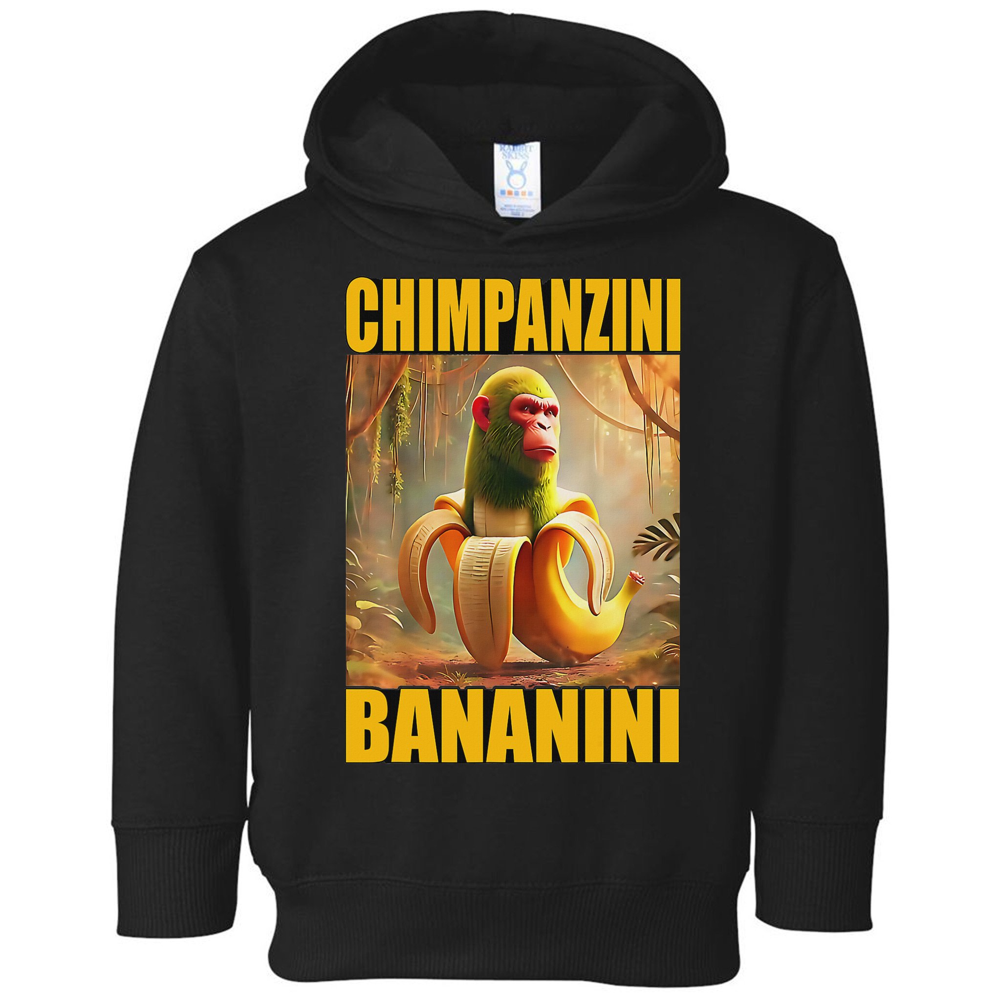 Chimpanzini Bananini Italian Brainrot Meme, Gilrs, Toddler Hoodie