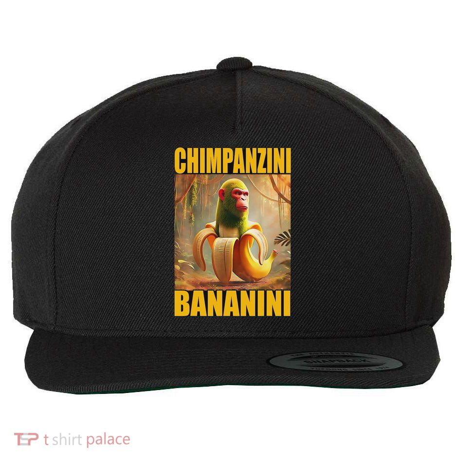 Chimpanzini Bananini Italian Brainrot Meme, Gilrs, Wool Snapback Cap