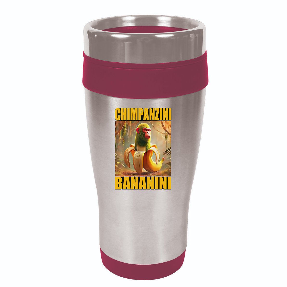 Chimpanzini Bananini Italian Brainrot Meme, Gilrs, 16oz Travel Tumbler