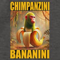 Chimpanzini Bananini Italian Brainrot Meme, Gilrs, Vector Backpack