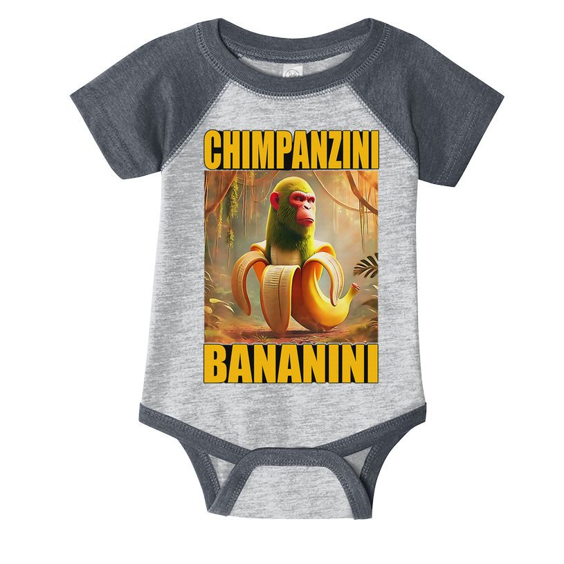 Chimpanzini Bananini Italian Brainrot Meme, Gilrs, Infant Baby Jersey Bodysuit