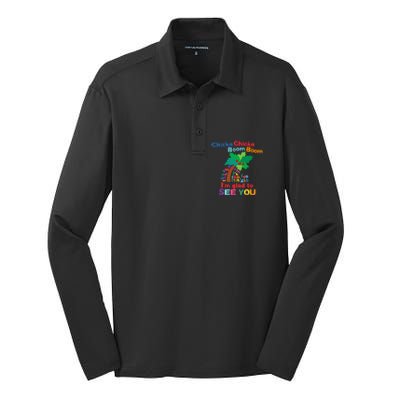 Chicka Boom IM Glad To See You Silk Touch Performance Long Sleeve Polo