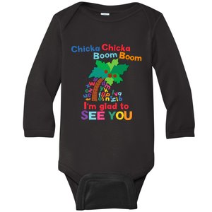 Chicka Boom IM Glad To See You Baby Long Sleeve Bodysuit