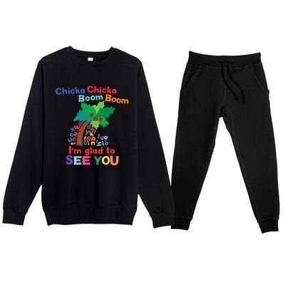 Chicka Boom IM Glad To See You Premium Crewneck Sweatsuit Set