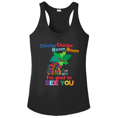 Chicka Boom IM Glad To See You Ladies PosiCharge Competitor Racerback Tank