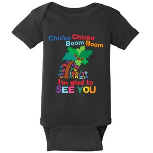 Chicka Boom IM Glad To See You Baby Bodysuit