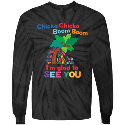 Chicka Boom IM Glad To See You Tie-Dye Long Sleeve Shirt