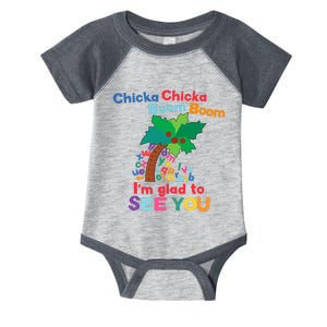 Chicka Boom IM Glad To See You Infant Baby Jersey Bodysuit