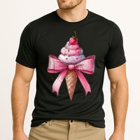 Coquette Bow Ice Cream Cone Ribbon Mom Mothers Day Girl Retro Cooling Performance Crew T-Shirt