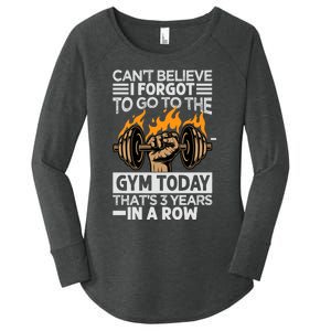 Can't Believe I Forgot To Go To The Gym Today Funny Premium Women's Perfect Tri Tunic Long Sleeve Shirt