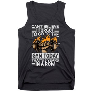 Can't Believe I Forgot To Go To The Gym Today Funny Premium Tank Top