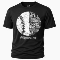 Christian Baseball I Can Do All Things Philippians 4 13 Funny Gift Cooling Performance Crew T-Shirt