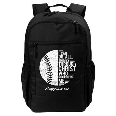 Christian Baseball I Can Do All Things Philippians 4 13 Funny Gift Backpack