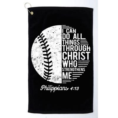 Christian Baseball I Can Do All Things Philippians 4 13 Funny Gift Golf Towel