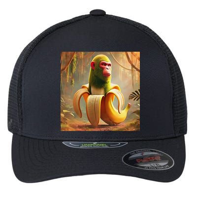 Chimpanzini Bananini - Italian Brainrot Meme Flexfit Unipanel Trucker Cap