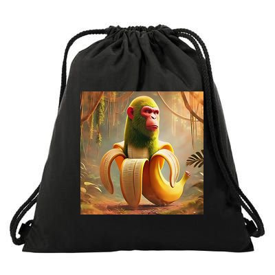 Chimpanzini Bananini - Italian Brainrot Meme Drawstring Bag