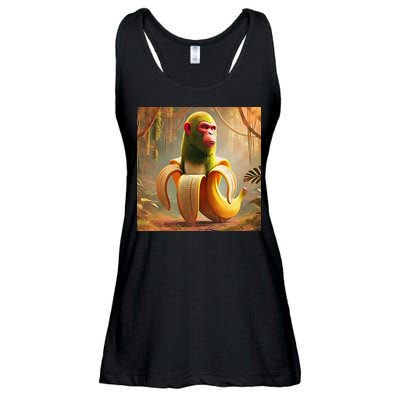 Chimpanzini Bananini - Italian Brainrot Meme Ladies Essential Flowy Tank