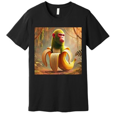 Chimpanzini Bananini - Italian Brainrot Meme Premium T-Shirt