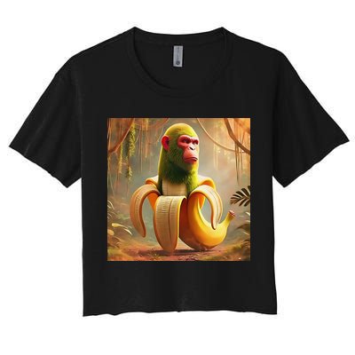 Chimpanzini Bananini - Italian Brainrot Meme Crop Top