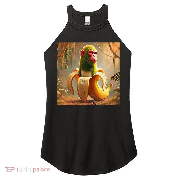 Chimpanzini Bananini - Italian Brainrot Meme Women's Perfect Tri Rocker Tank