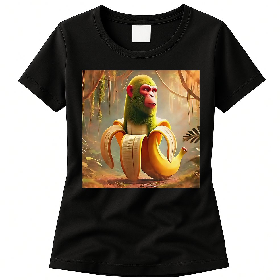 Chimpanzini Bananini - Italian Brainrot Meme Womens T-Shirt