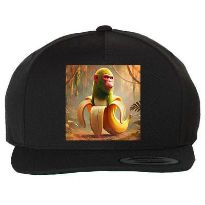 Chimpanzini Bananini - Italian Brainrot Meme Wool Snapback Cap