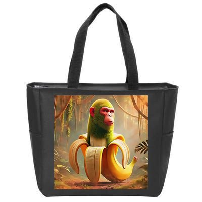 Chimpanzini Bananini - Italian Brainrot Meme Zip Tote Bag