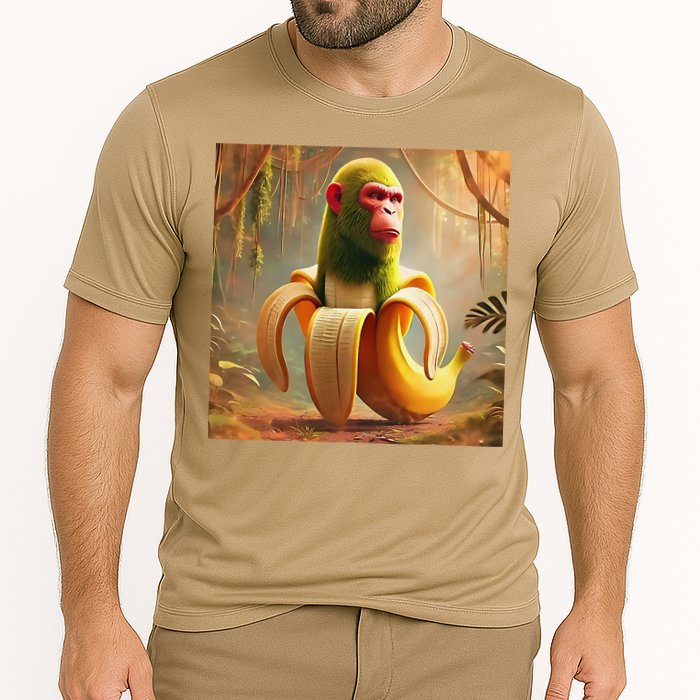 Chimpanzini Bananini - Italian Brainrot Meme Cooling Performance Crew T-Shirt